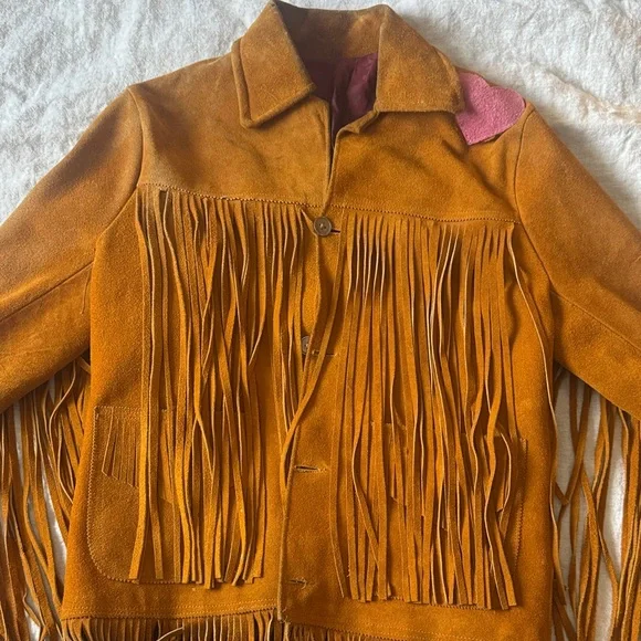 Vintage Suede Fringe Jacket - festival - Picture 2 of 13
